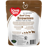Love'em Beef Liver Brownies Dog Treats 250g