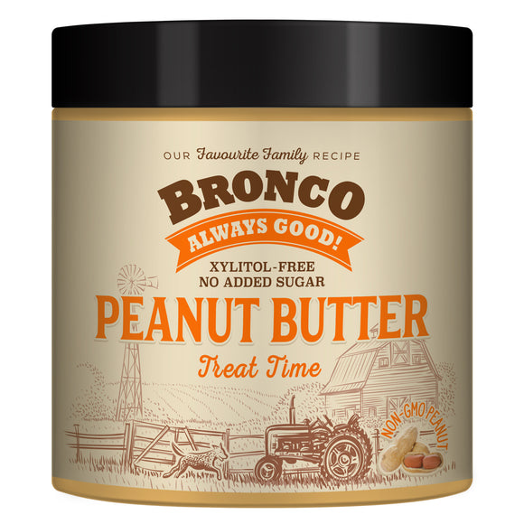 Bronco Peanut Butter Treat Time for Dogs (250g)