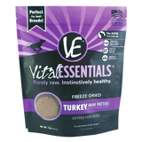 Vital Essentials Freeze-Dried Raw Mini Patties for Dogs (Turkey) 1lb/453g