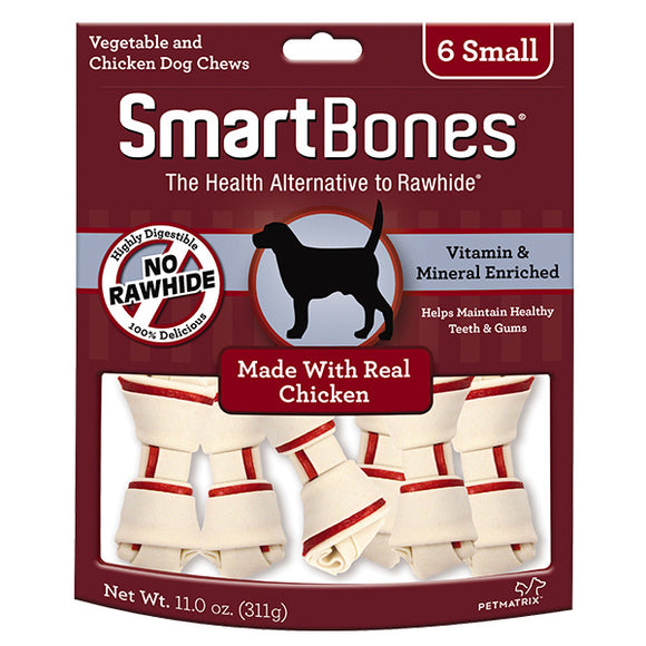 SmartBones Chicken Classic Bone Chews for Dogs - Small (6 pieces)