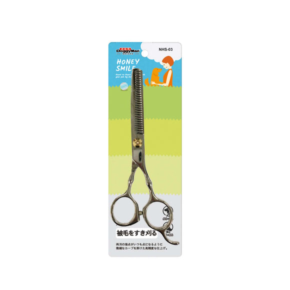 [DM-Z3203] DoggyMan Honey Smile Thinning Scissors 6” for Cats & Dogs