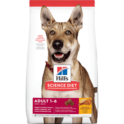 Hill's® Science Diet® Adult Chicken & Barley Recipe Dry Food for Dogs (3 sizes)