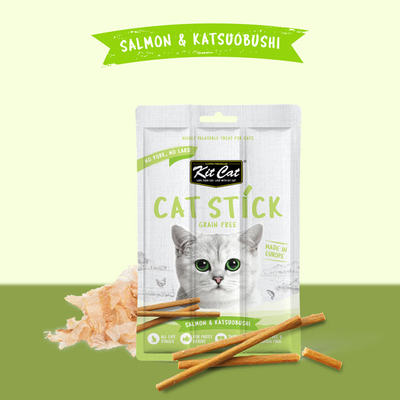 Kit Cat Grain Free Cat Stick - Salmon & Katsuobushi (3 sticks)