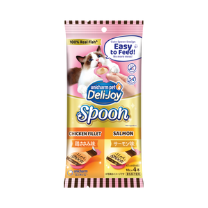 Unicharm Deli-Joy Spoon Chicken & Salmon Cat Treat (10g x 4)