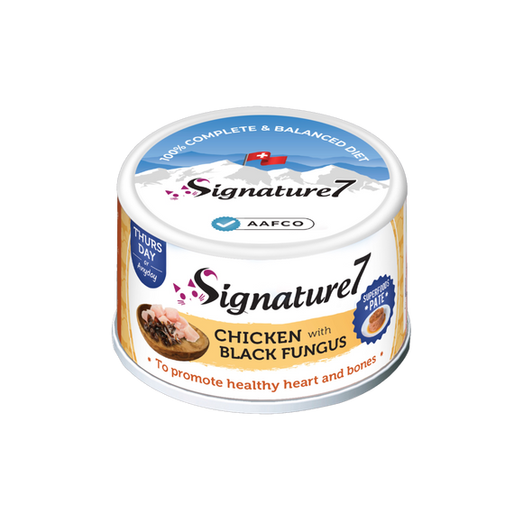 Signature 7 Thursday Superfoods Pate - Chicken with Black Fungus For Healthy Heart and Bones for Cats (80g)