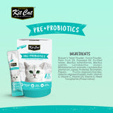 Kit Cat Daily Nutritional Supplement Gel For Cats & Kittens - Pre+Probiotic Care (Tub) | (5g x 30 sticks)