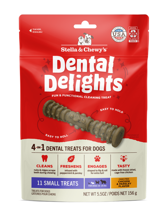 Stella & Chewy's Dental Delights Dog Treats -  Small (11pcs)