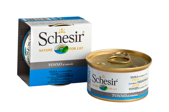 Schesir Can in Water (Tuna Natural Style) for Cats (85g)