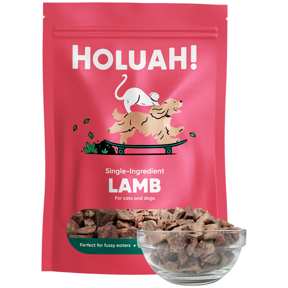 Holuah! Freeze Dried Single Ingredients Lamb Treats for Dogs & Cats (70g)