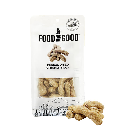 Food For The Good Freeze Dried Chicken Neck for Dogs & Cats (70g)