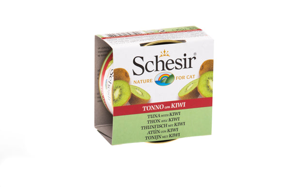 Schesir Can with Fruits (Tuna and Kiwi) for Cats (75g)