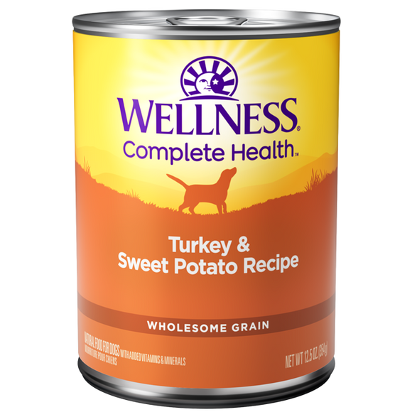 [WN-CanTurkey] Wellness Complete Health Pate Turkey & Sweet Potato Canned Food for Dogs (12.5oz)