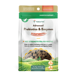 NaturVet Scoopables Advanced Probiotics & Enymes Dog Supplement [Wt : 11 oz ]