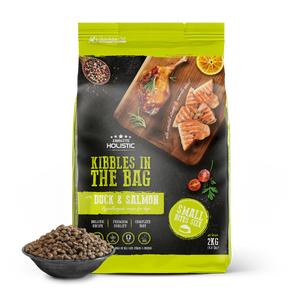 Absolute Holistic Kibbles In The Bag Hypoallergenic Recipe Small Bites Dog Dry Food - Duck & Salmon (2 sizes)