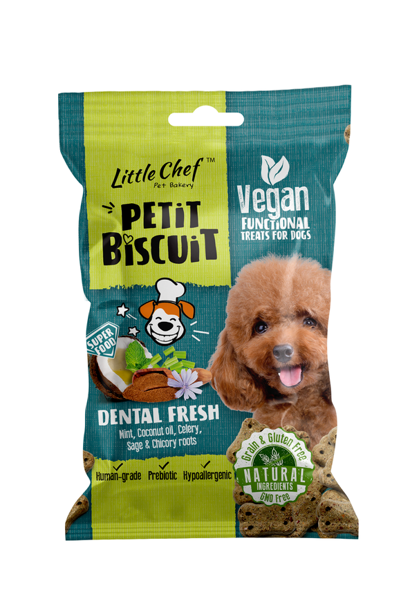 Little Chef Grain Free Dental Fresh Functional Treats for Dogs (100g)