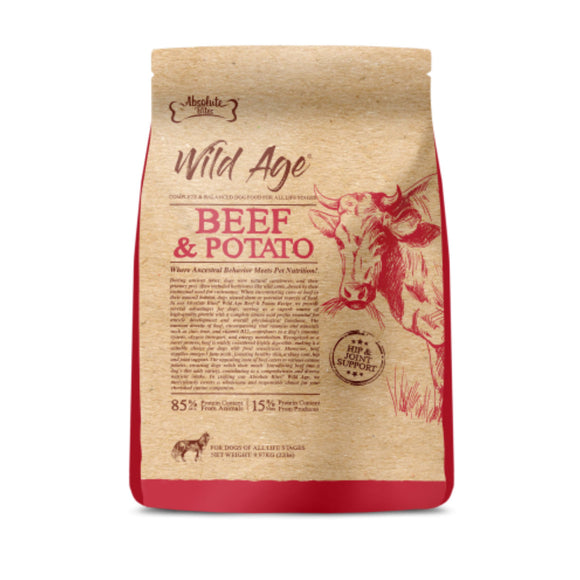 Absolute Bites Wild Age Beef & Potato Kibble for Dogs (2 sizes)