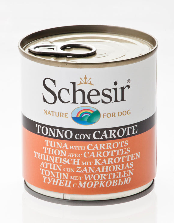 Schesir Tuna with Carrots Canned Dog Food (285g)