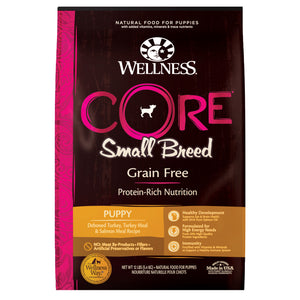 Wellness Core Grain Free Small Breed (Puppy) (Deboned Turkey, Turkey Meal & Salmon Meal) (2 sizes)