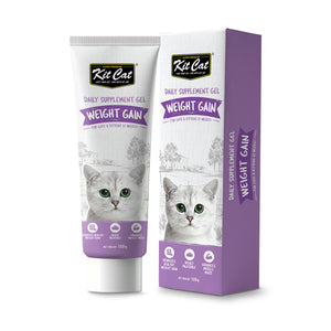 Kit Cat Daily Nutritional Supplement Gel For Cats & Kittens- Weight Gain (120g)