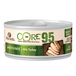 Wellness Core Grain Free 95% Turkey Smooth Pate Wet Food for Cats (5.5oz)