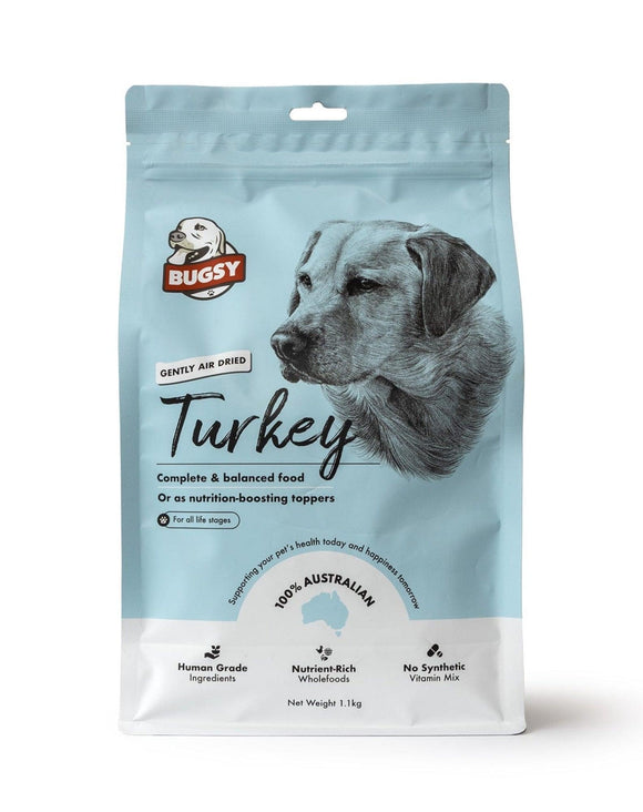Bugsy's Turkey Air-Dried Food – Immunity, Joint, and Wellness Boost (2 sizes)