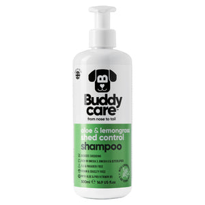 Buddy Care Dog Shampoo - Shed Control Aloe & Lemongrass (500ml)