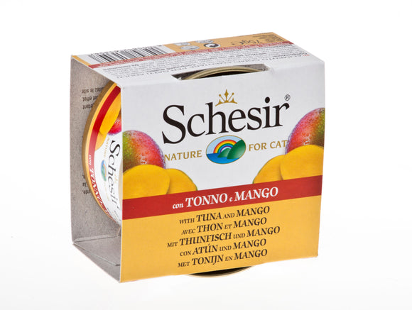 Schesir Can with Fruits (Tuna and Mango) for Cats (75g)