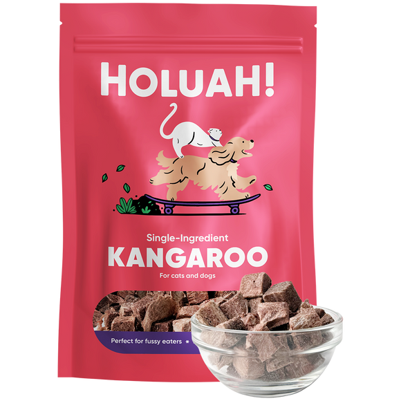 Holuah! Freeze Dried Single Ingredients Kangaroo Treats for Dogs & Cats (70g)