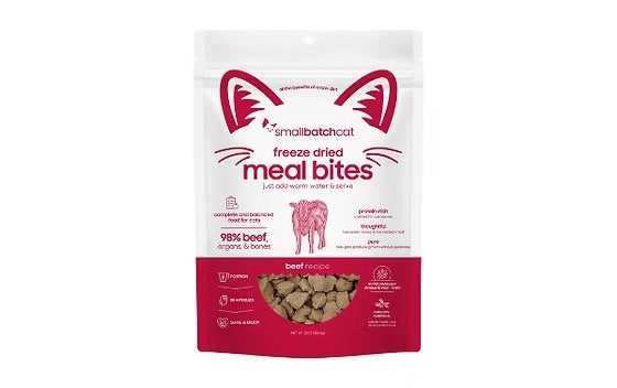Smallbatch Freeze Dried Raw Cat Bites - Beef (10oz/283.5g)