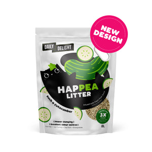 Daily Delight Happea Such A Cutecumber (Cucumber) Clumping Cat Litter 8L