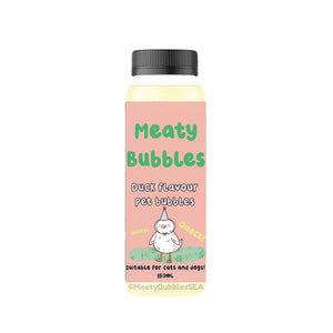 Meaty Bubbles - Duck Flavour Playtime Toy for Dogs & Cats (150ml)