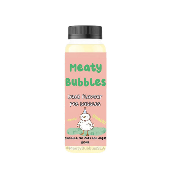 Meaty Bubbles - Duck Flavour Playtime Toy for Dogs & Cats (150ml)