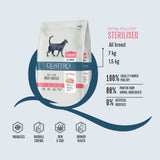 Quattro Sterilised All Breed Dry Cat Food - Salmon (2 sizes)