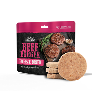 Absolute Holistic Freeze Dried Raw Treats for Cats & Dogs - Beef Burger (80g)