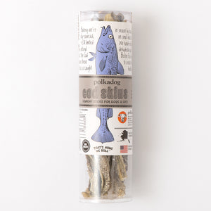 Polkadog Cod Skin Jerky Tube Treats for Dogs (2 sizes)