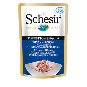 Schesir Pouches (Tuna with Seabass) for Cats (50g)