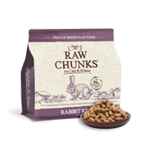 Absolute Bites Raw Chunks Freeze Dried Raw Food for Cats & Kittens - Rabbit Recipe (2 sizes)