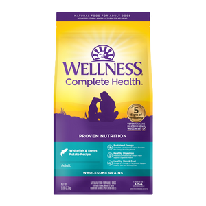 Wellness Complete Health Adult (Whitefish & Sweet Potato) Dry Food for Dogs (2 sizes)