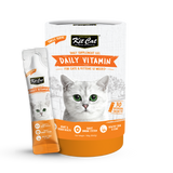 Kit Cat Daily Nutritional Supplement Gel For Cats & Kittens - Daily Vitamin (Tub) | (5g x 30 sticks)