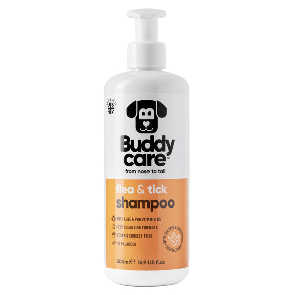 Buddy Care Dog Shampoo - Flea & Tick (500ml)