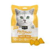 Kit Cat Party Packs Freeze Dried Treats for Cats - Cheese Slices (30g)