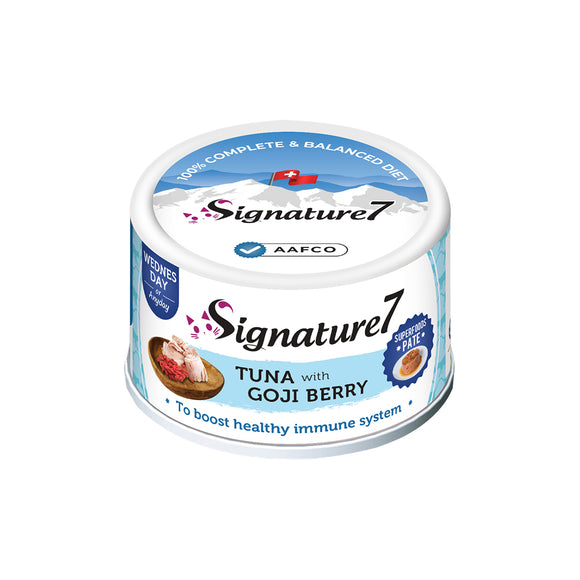 Signature 7 Wednesday Superfoods Pate - Tuna with Goji Berry For Immune System for Cats (80g)