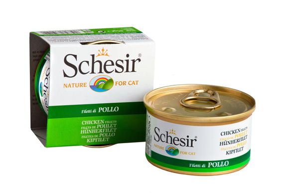 Schesir Can in Jelly (Chicken Fillets) for Cats (85g)