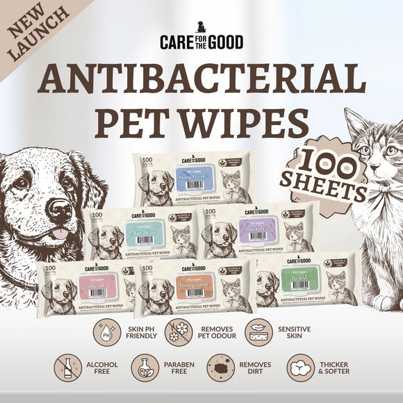 [Bundle of 3] Care For The Good Antibacterial Pet Wipes (100pcs)