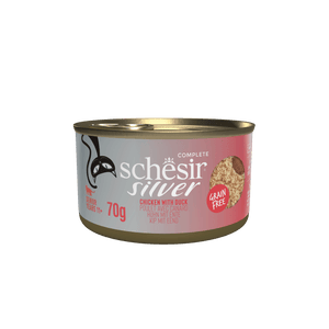 Schesir Silver  - Chicken with Duck Mousse Fillet for Cats (70g)