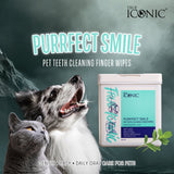 True Iconic Purffect Smile Teeth Cleaning Finger Wipes (50pcs)