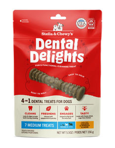 Stella & Chewy's Dental Delights Dog Treats -  Medium (7pcs)