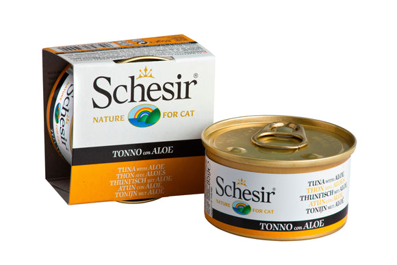 Schesir Can in Jelly (Tuna and Aloe) for Cats (85g)