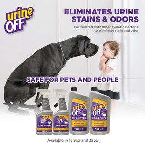 Urine Off Cat & Kitten | Dog & Puppy Hard Surface Sprayer | Carpet Applicators