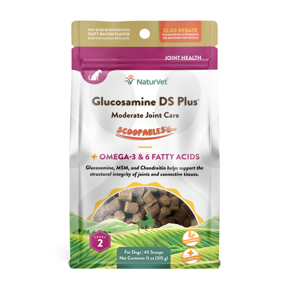 NaturVet Scoopables Glucosamine DS Plus Moderate Joint Care For Dogs [Wt : 11 oz ]